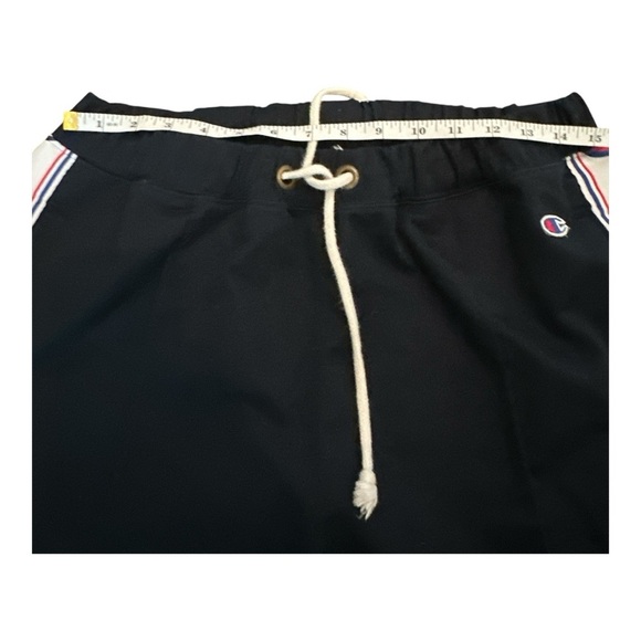 Champion Logo Tape Shorts Dark Navy - Red White Size XL – Athletic Fit - Picture 3 of 5